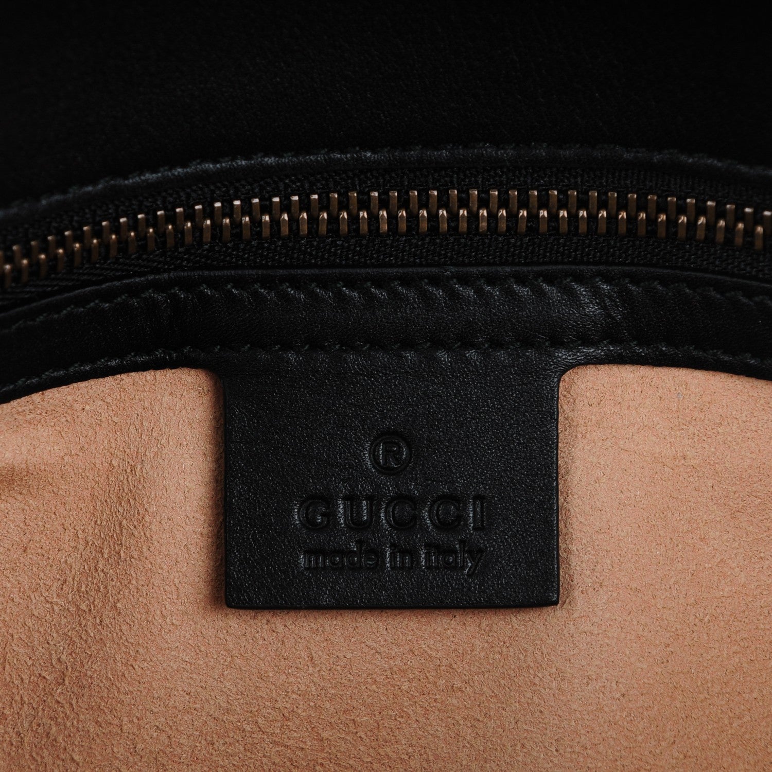 Gucci Calfskin Matelasse Small GG Marmont Shoulder Bag Black 7 of 8