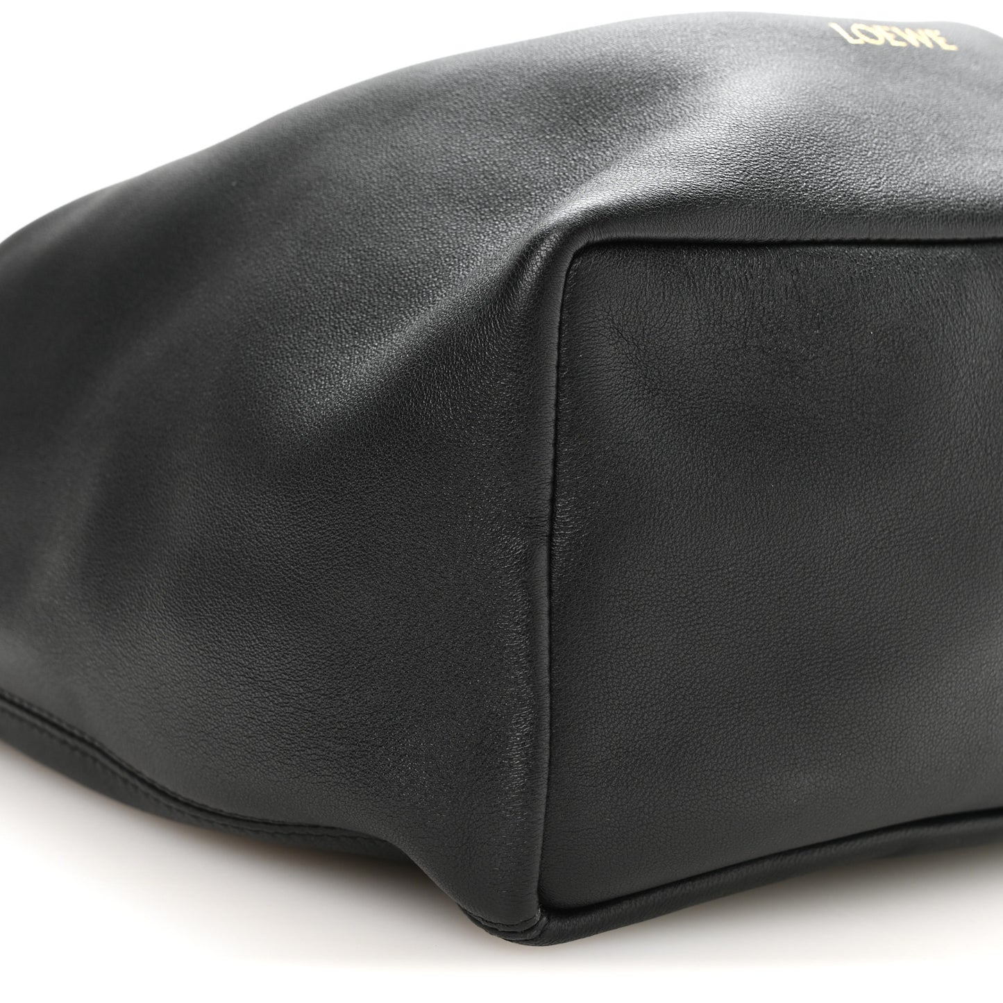 Buttery Nappa Lambskin Mini Squeeze Bag Black