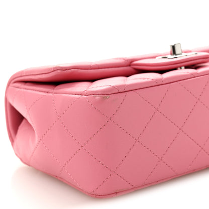 Chanel Lambskin Quilted Mini Rectangular Flap Pink 9 of 10