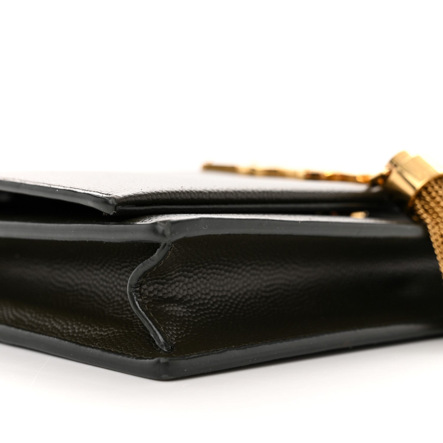Saint Laurent Grain De Poudre Classic Monogram Kate Tassel Chain Wallet Earth 8 of 10