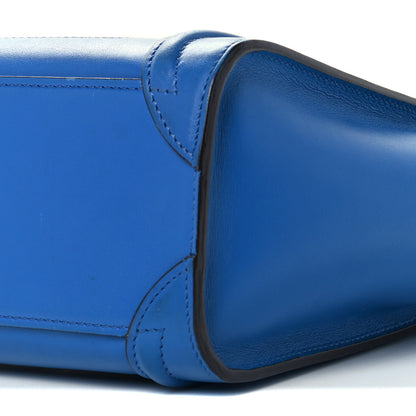 Celine Smooth Calfskin Nano Luggage Royal Blue 8 of 9