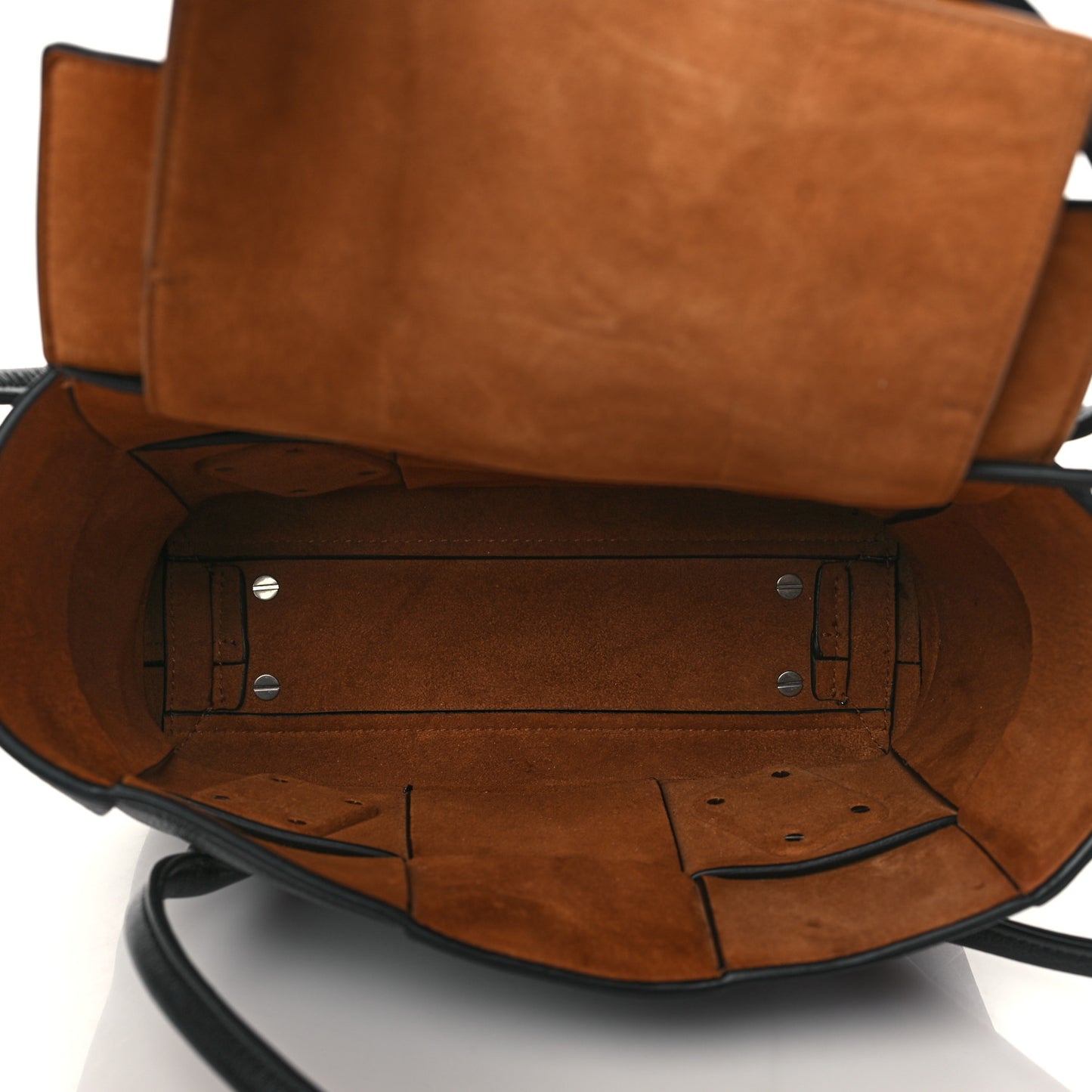Grained Calfskin Maxi Intrecciato Medium Arco Black