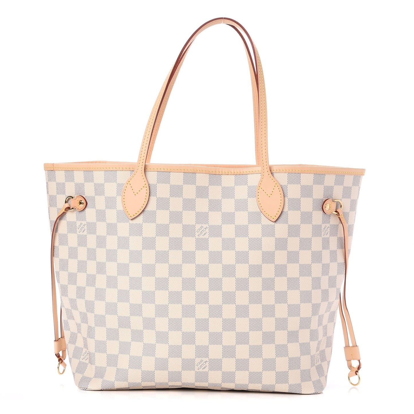 Damier Azur Neo Neverfull MM Rose Ballerine