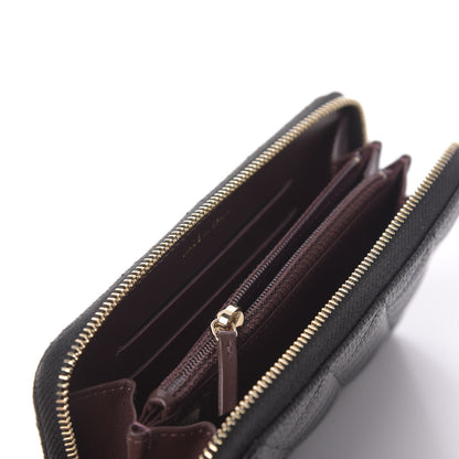 Chanel Caviar Quilted Small Zip Around Wallet Black 9 of 11