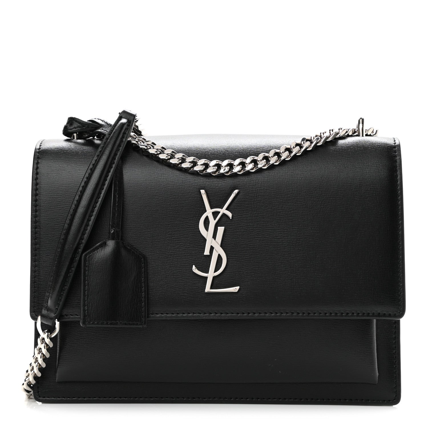 Saint Laurent Calfskin Medium Monogram Sunset Black 1 of 10