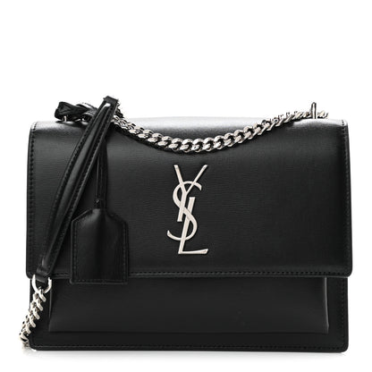 Saint Laurent Calfskin Medium Monogram Sunset Black 1 of 10