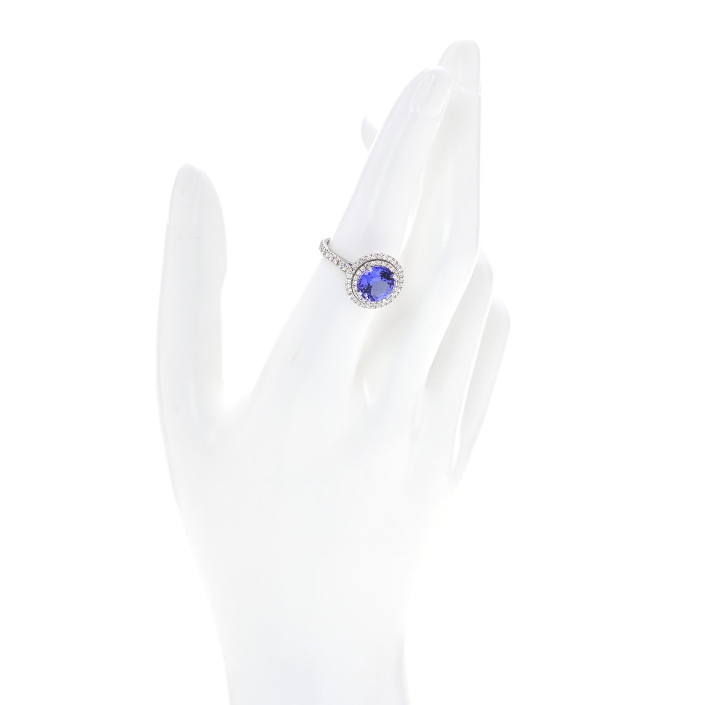 Platinum Diamond Tanzanite Soleste Ring 54 7