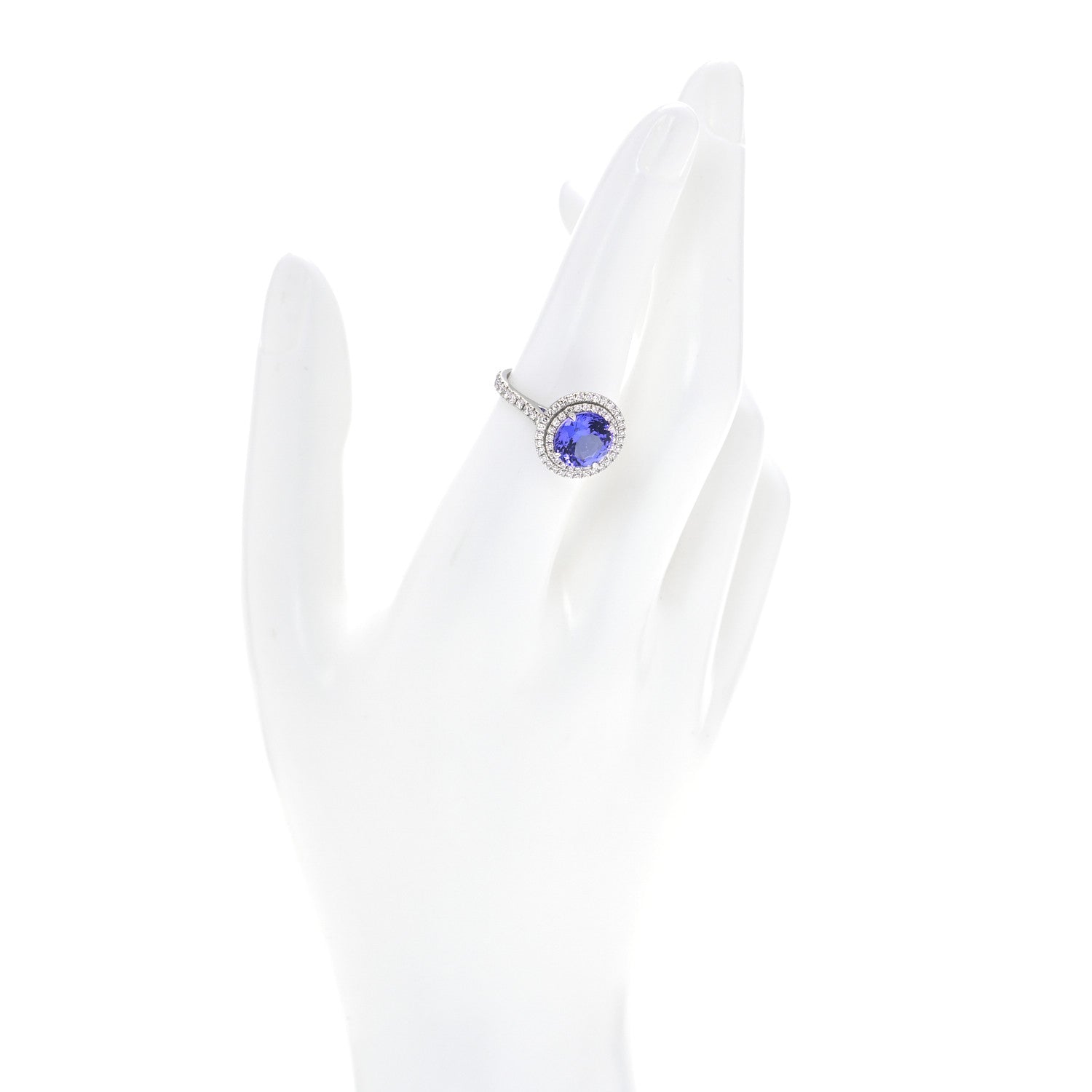 Tiffany Platinum Diamond Tanzanite Soleste Ring 54 7 2 of 6
