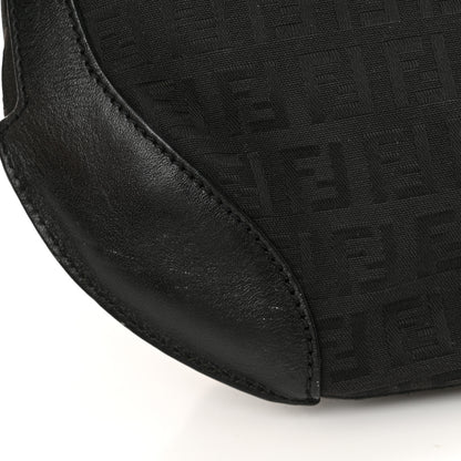 Fendi Zucchino Cuoio Chef Pocket Shoulder Bag Black 14 of 14