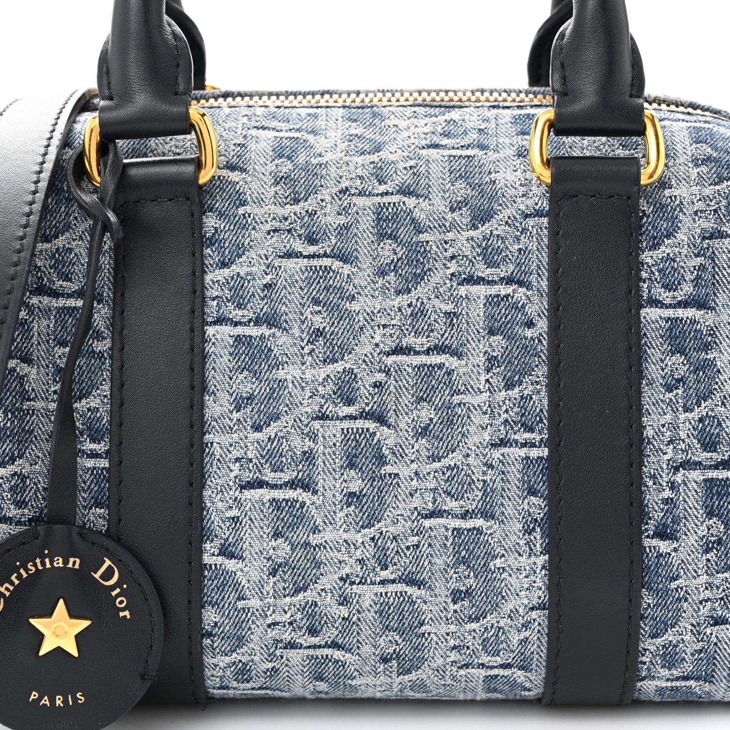 Christian Dior Denim Oblique Groove 20 Bag Blue 1814292 – FASHIONPHILE