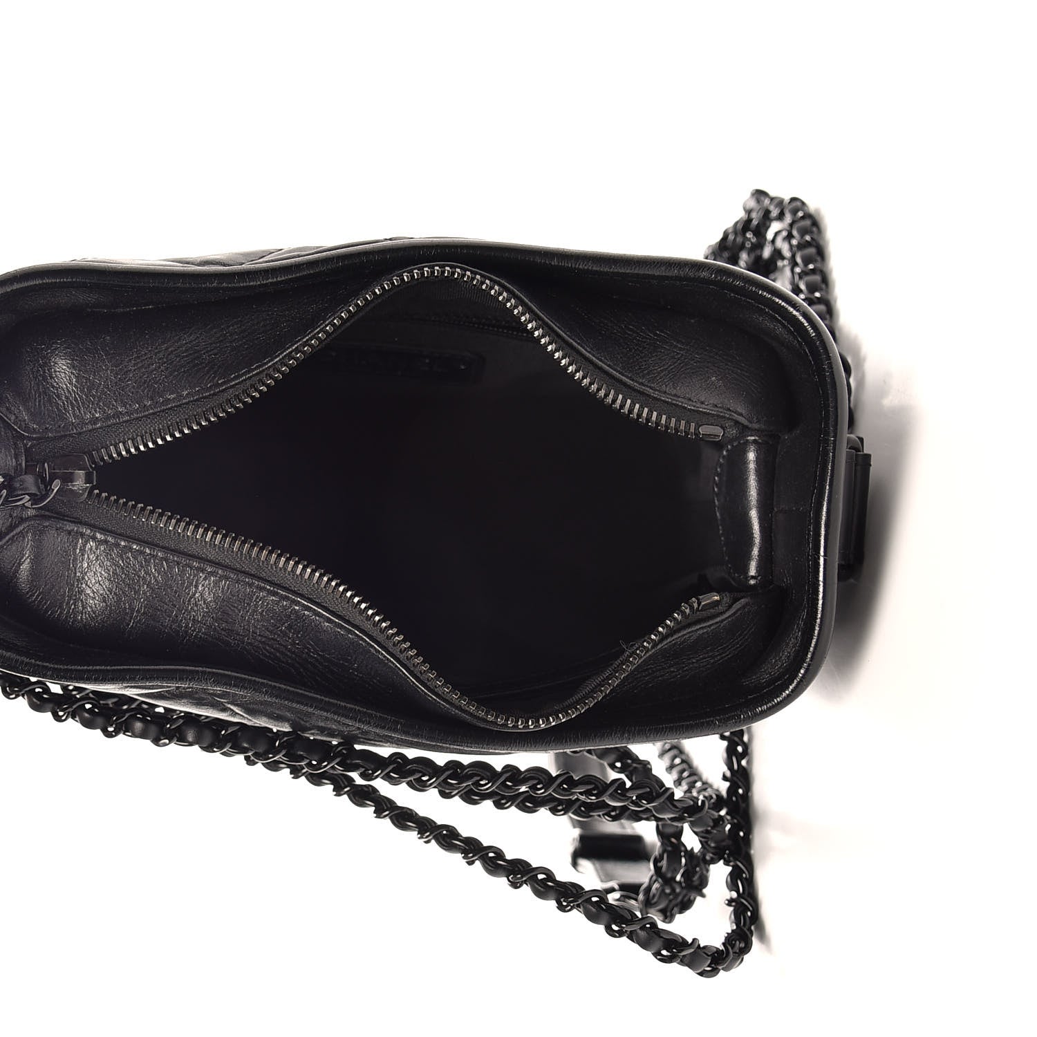 Chanel Aged Calfskin Quilted Small Gabrielle Hobo So Black 5 of 11