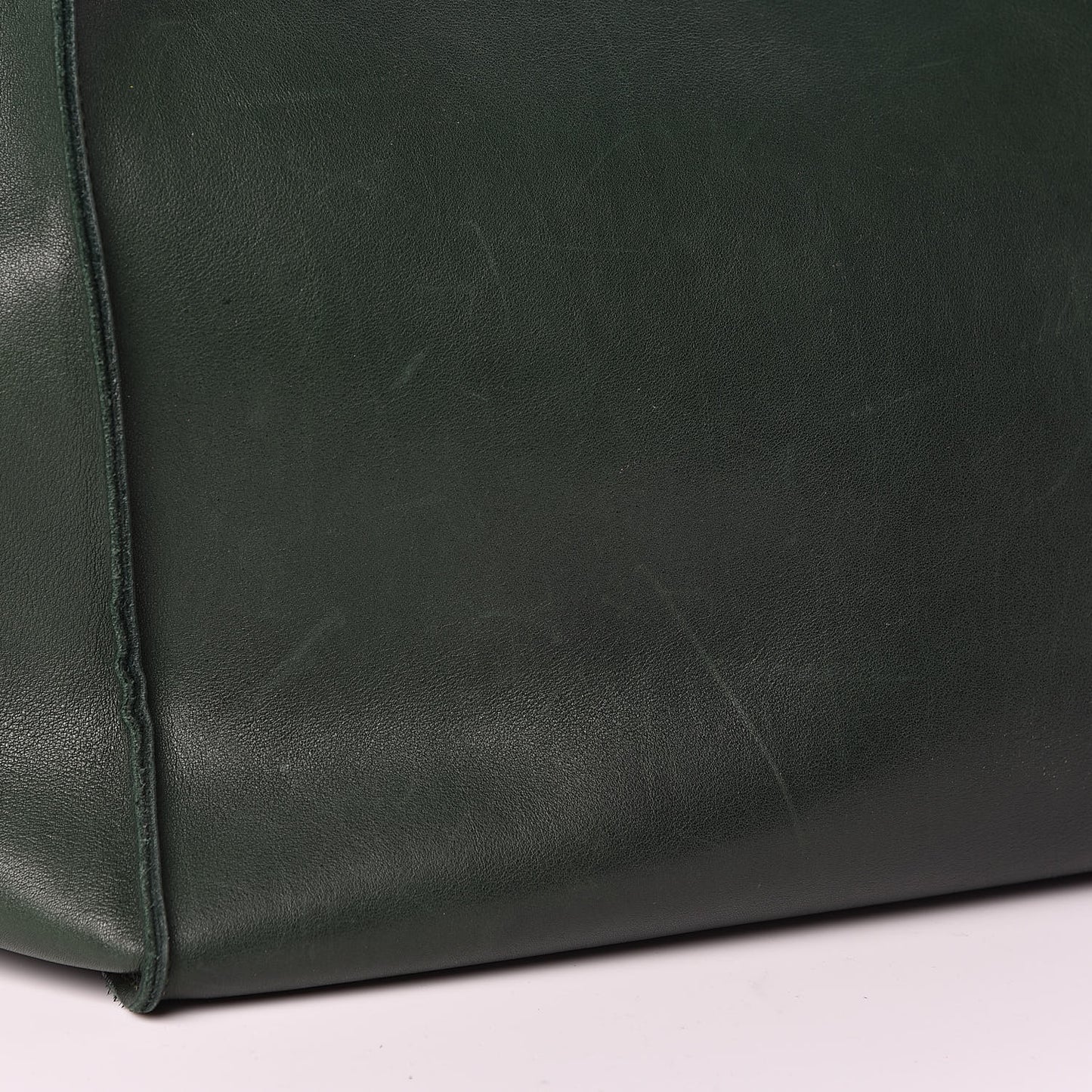 Smooth Calfskin Medium Big Bag Dark Green