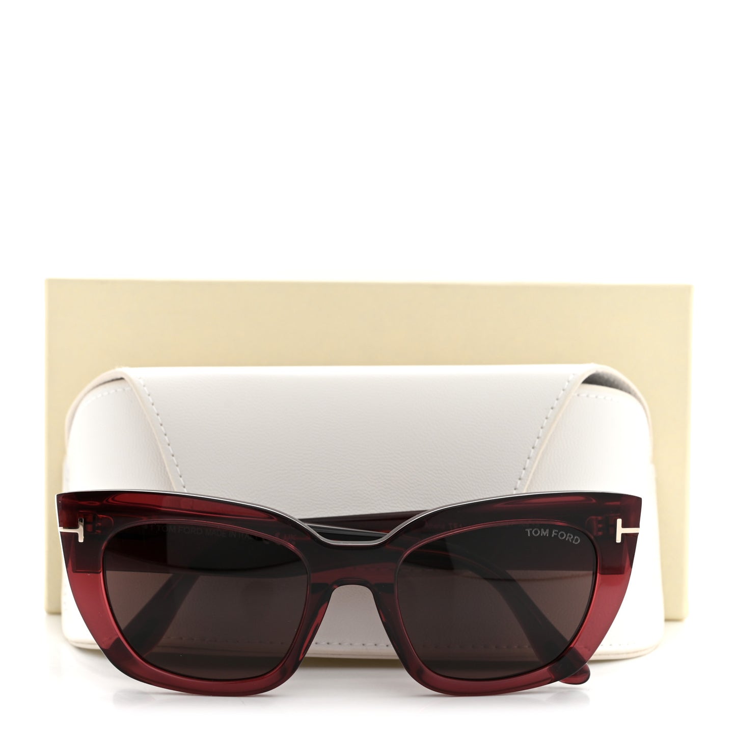 Acetate Athena Sunglasses TF1190 Burgundy