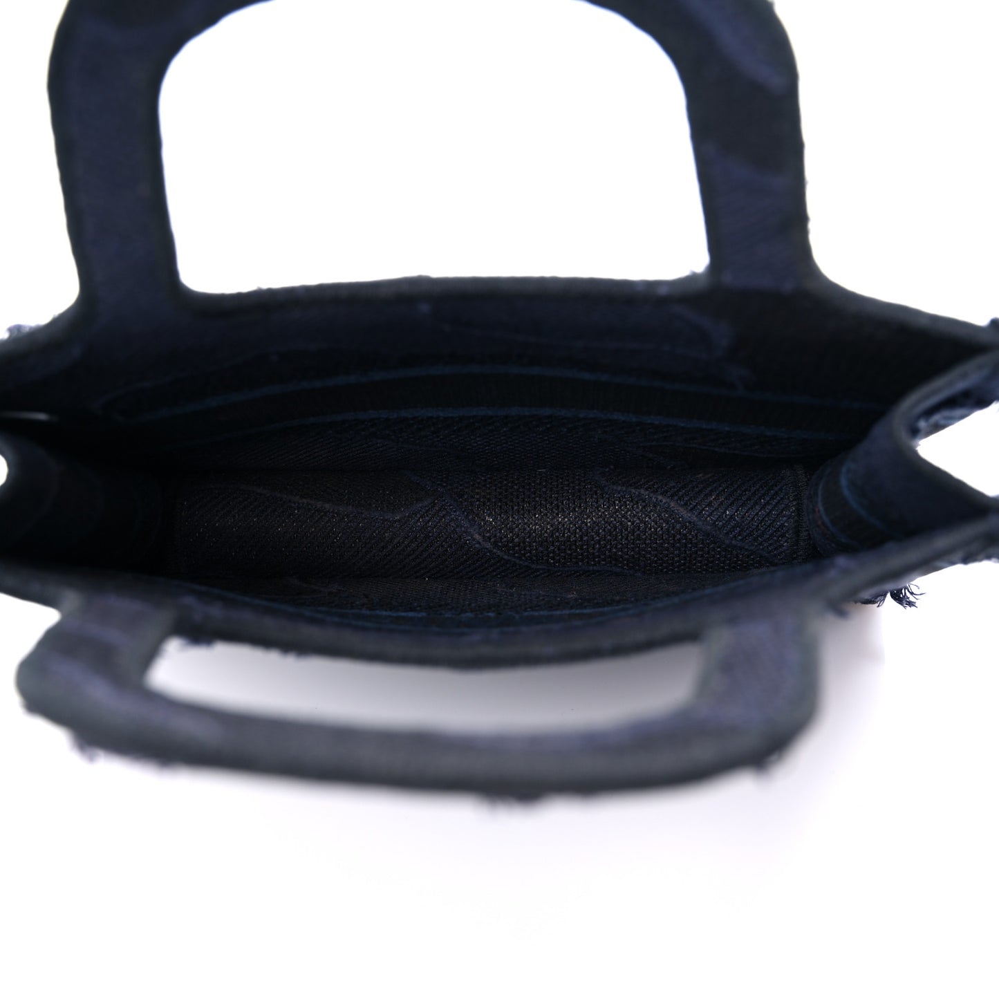 Canvas Embroidered Camouflage Mini Book Tote Blue