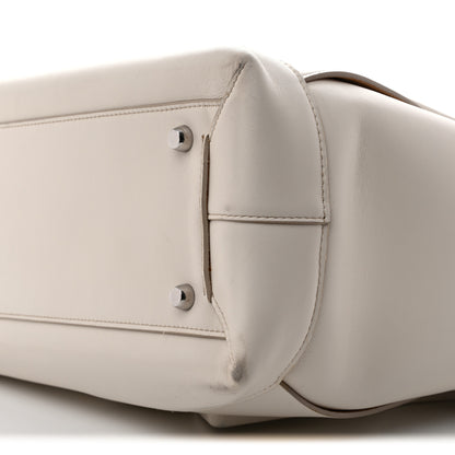 Bottega Veneta French Calfskin Maxi Intrecciato Large Arco  Bianco 9 of 14