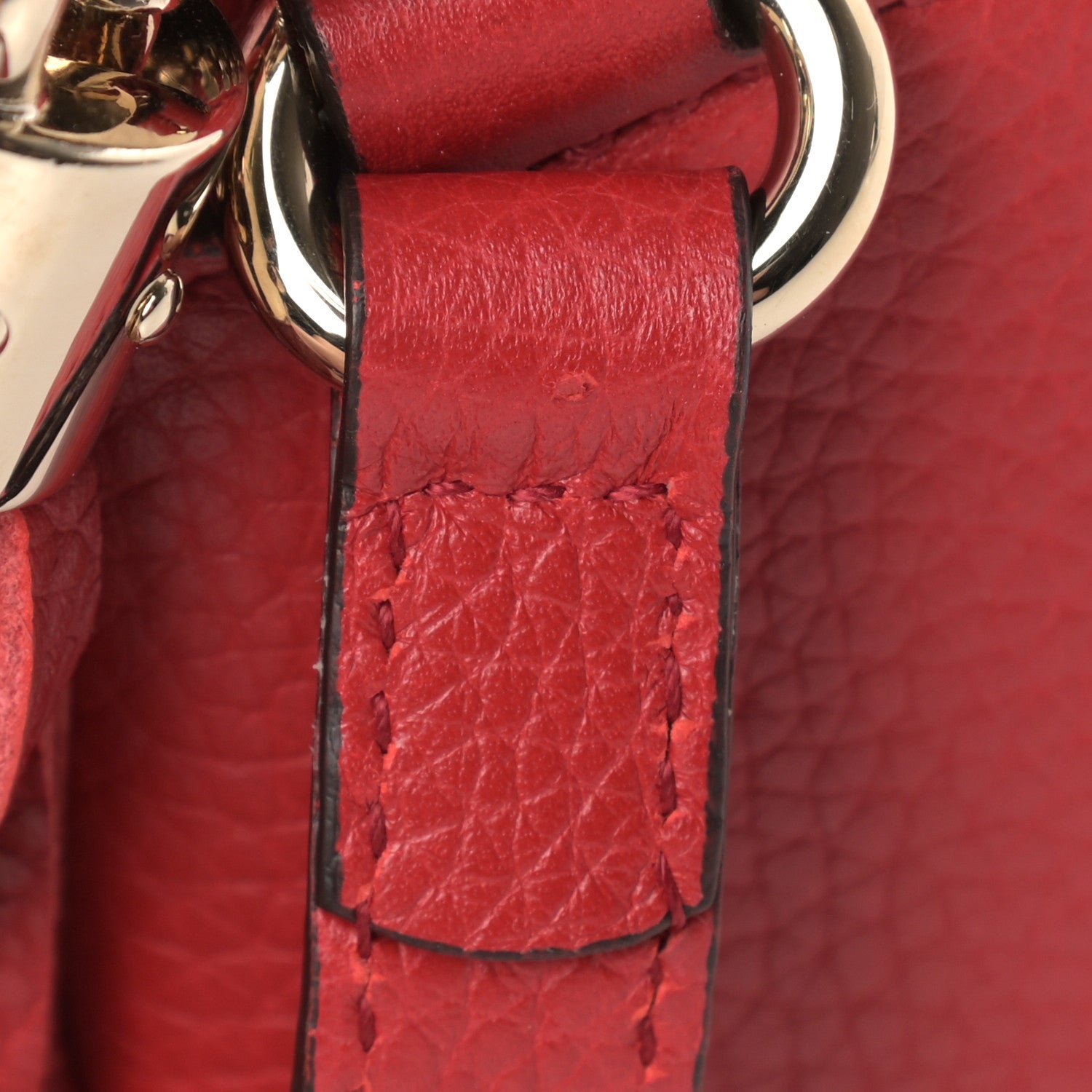 Gucci Pebbled Calfskin Small Soho Disco Bag Tabasco Red 11 of 11