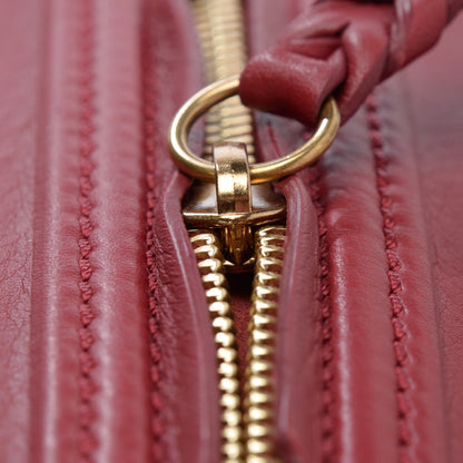 Celine Supple Calfskin Medium Phantom Luggage Red 5 of 9