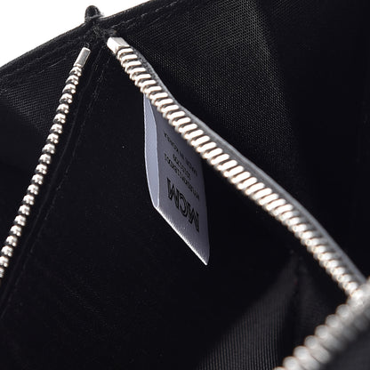 MCM Calfskin Ottomar Monogram Klara Zip Wallet Black 8 of 11