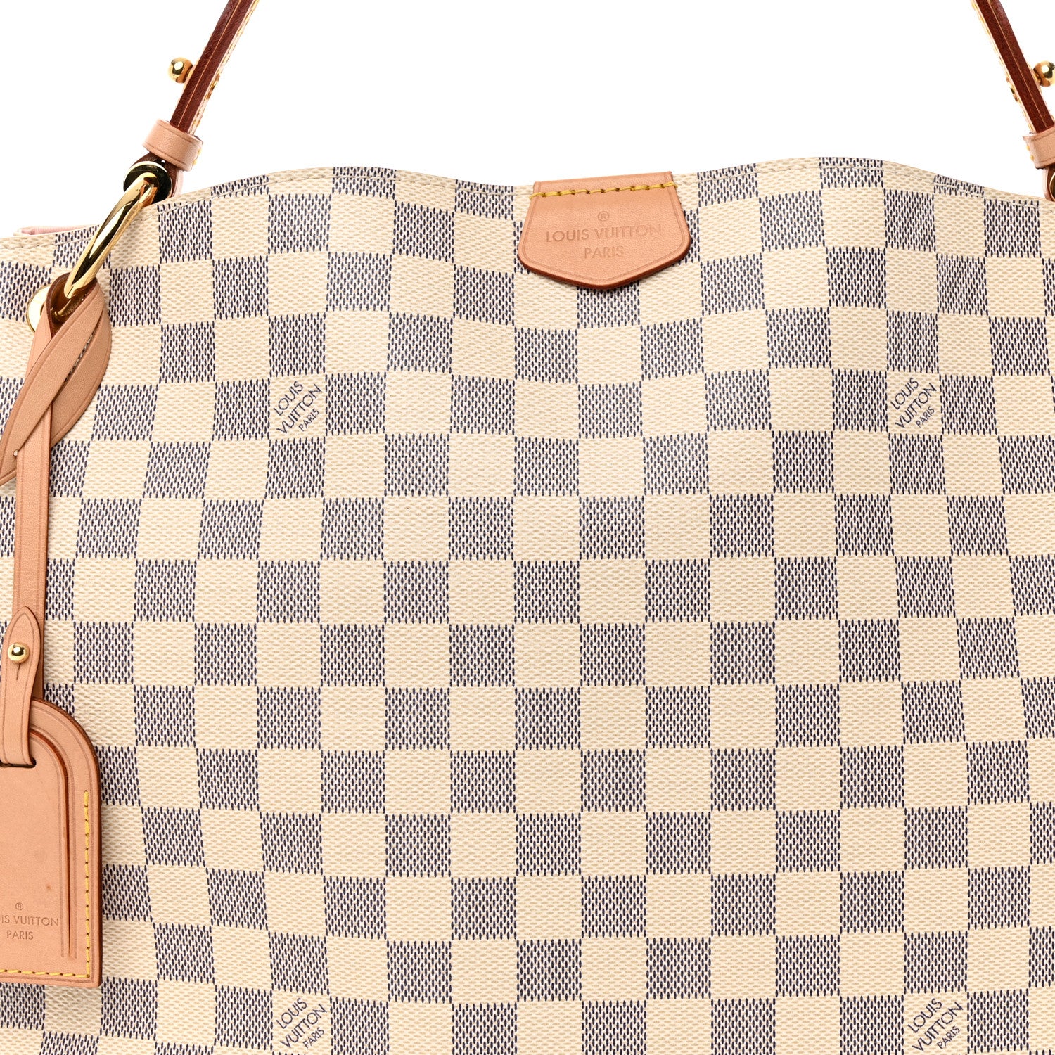 Louis Vuitton Damier Azur Graceful PM Rose Ballerine 7 of 9