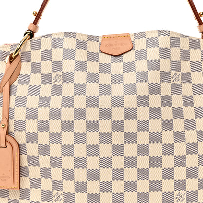 Louis Vuitton Damier Azur Graceful PM Rose Ballerine 7 of 9