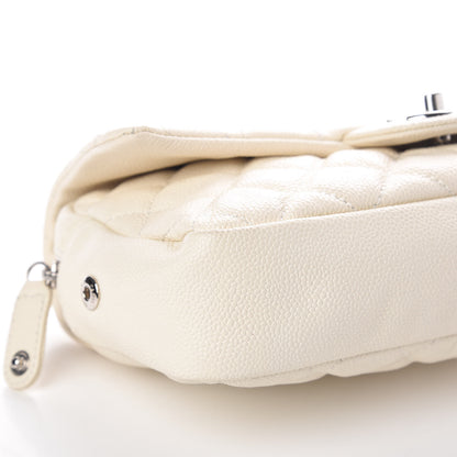 Chanel Caviar Quilted Medium Easy Flap Dark White 8 of 10