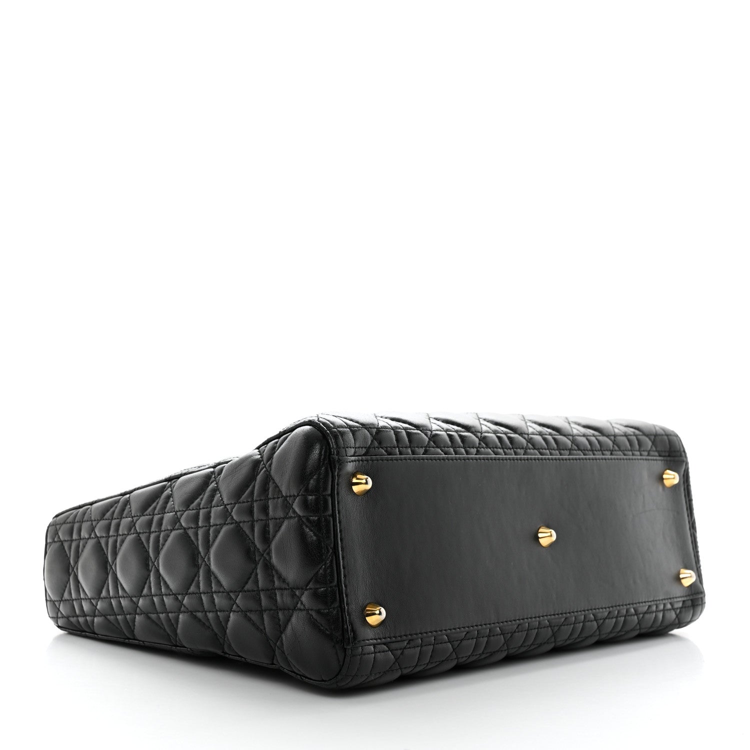 Christian Dior Lambskin Cannage Large Lady Dior Black 4 of 13