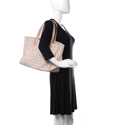 Chanel Nylon Medium Travel Tote Beige 2 of 10