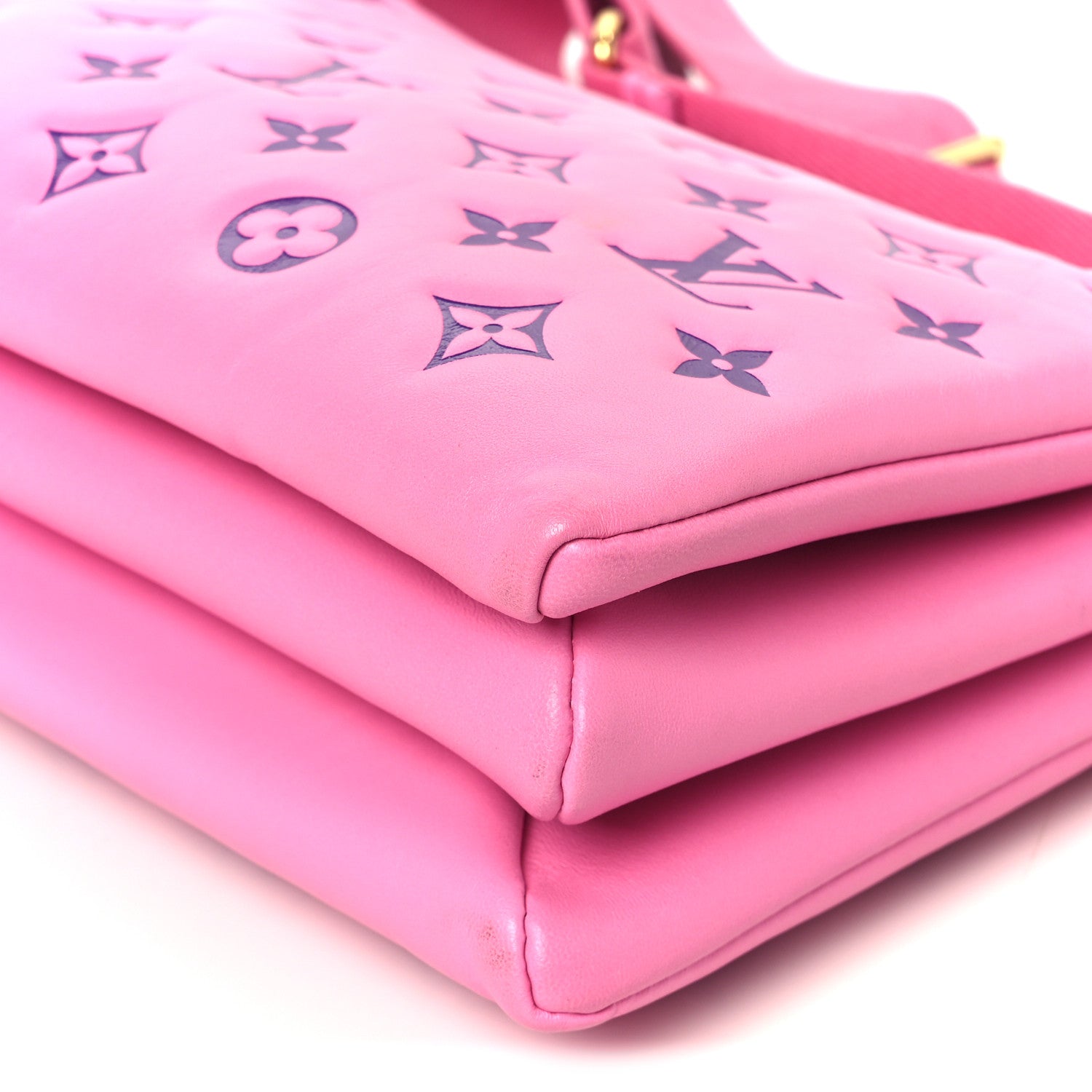 Louis Vuitton Lambskin Embossed Monogram Vuittamins Coussin PM Rose Violet 11 of 11
