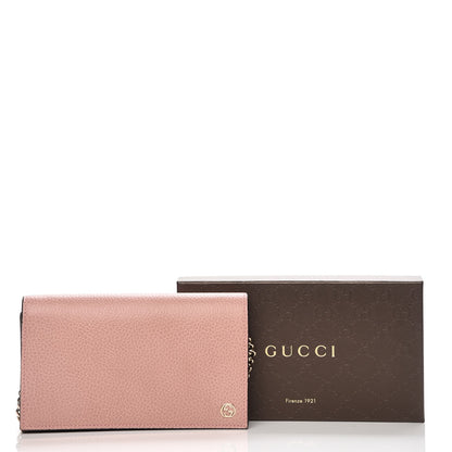 Gucci Dollar Calfskin Medium Betty Chain Wallet Soft Pink 9 of 9