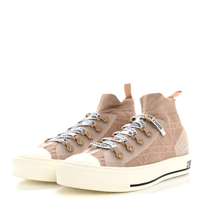 Christian Dior Technical Mesh Cannage Womens Walk'n Dior High Top Sneakers 40.5 Nude 4 of 10