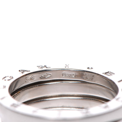 Bulgari 18K White Gold B.Zero1 3 Band Ring 54 6.75 6 of 7