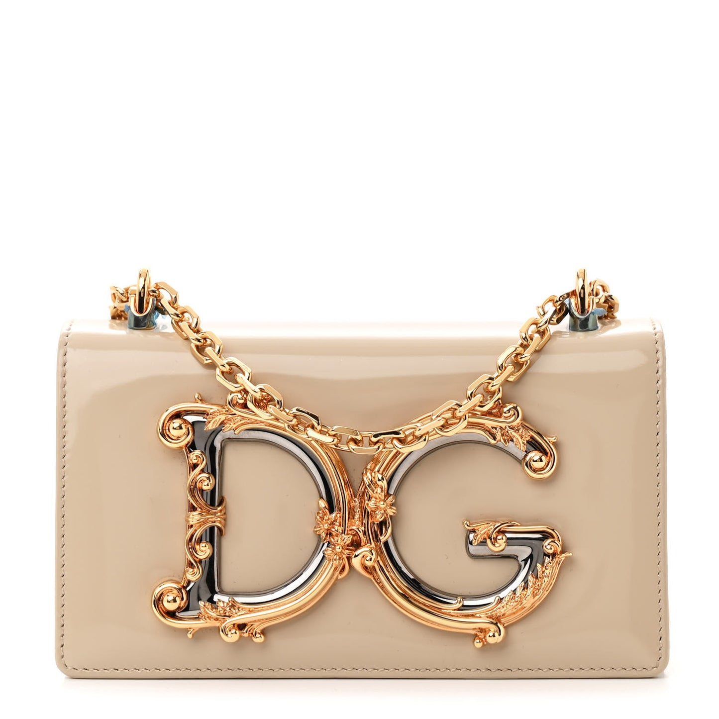 Patent DG Girls Shoulder Bag Cipria