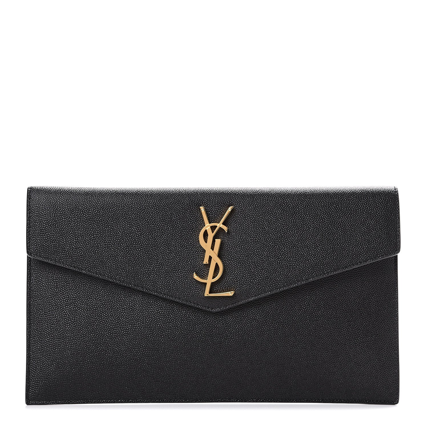 Saint Laurent Grain De Poudre Uptown Pouch Black 1 of 9