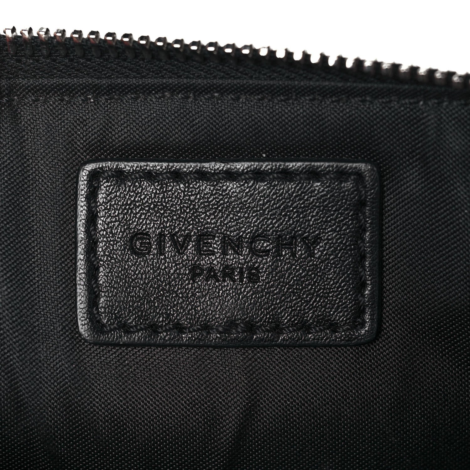 Givenchy Coated Canvas Monkey Brother Print Large Zip Pouch Black 6 of 15