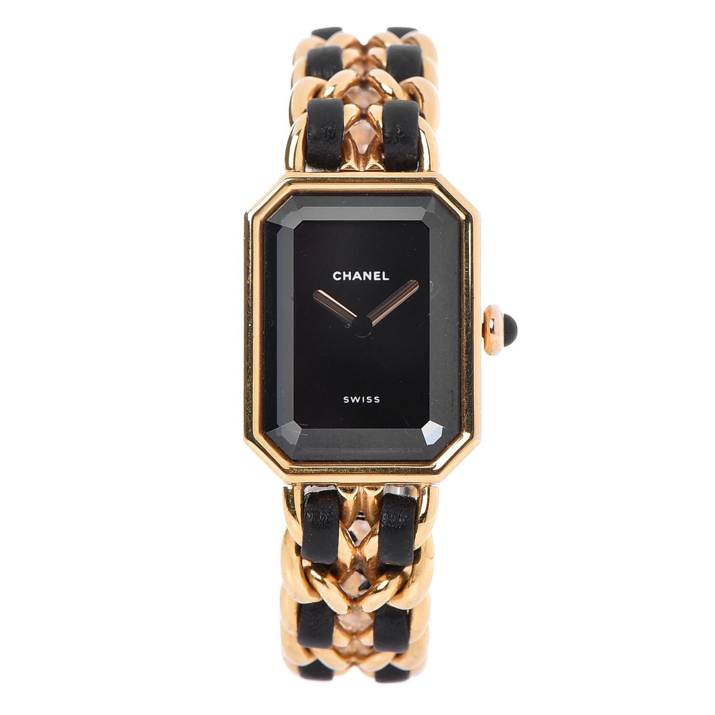 Stainless Steel Lambskin 20mm Chain Premiere Quartz Watch Gold M