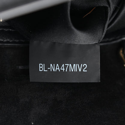 Valentino Garavani Calfskin Small Rockstud Demilune Double Handle Satchel Black 7 of 14