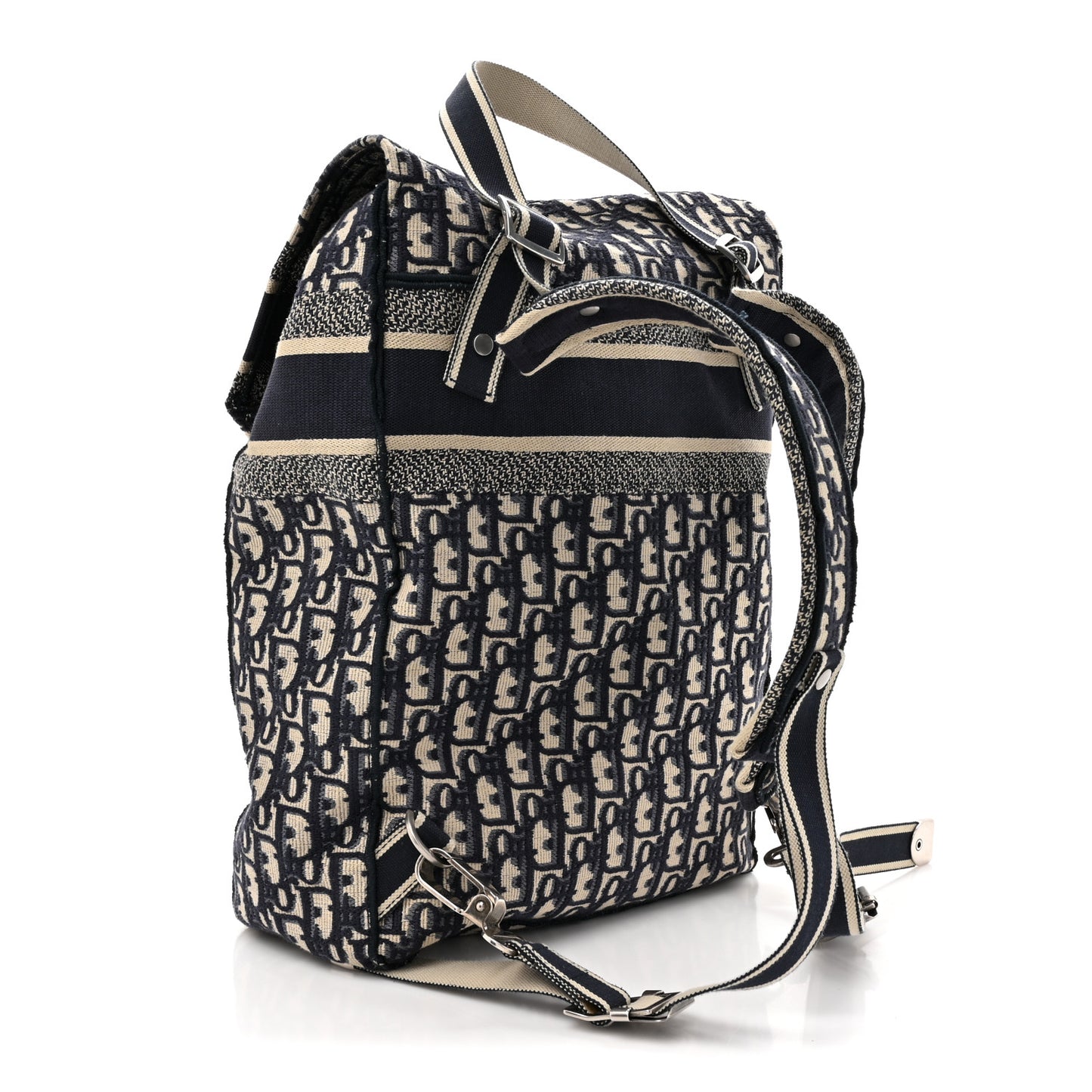 Oblique Backpack Blue White