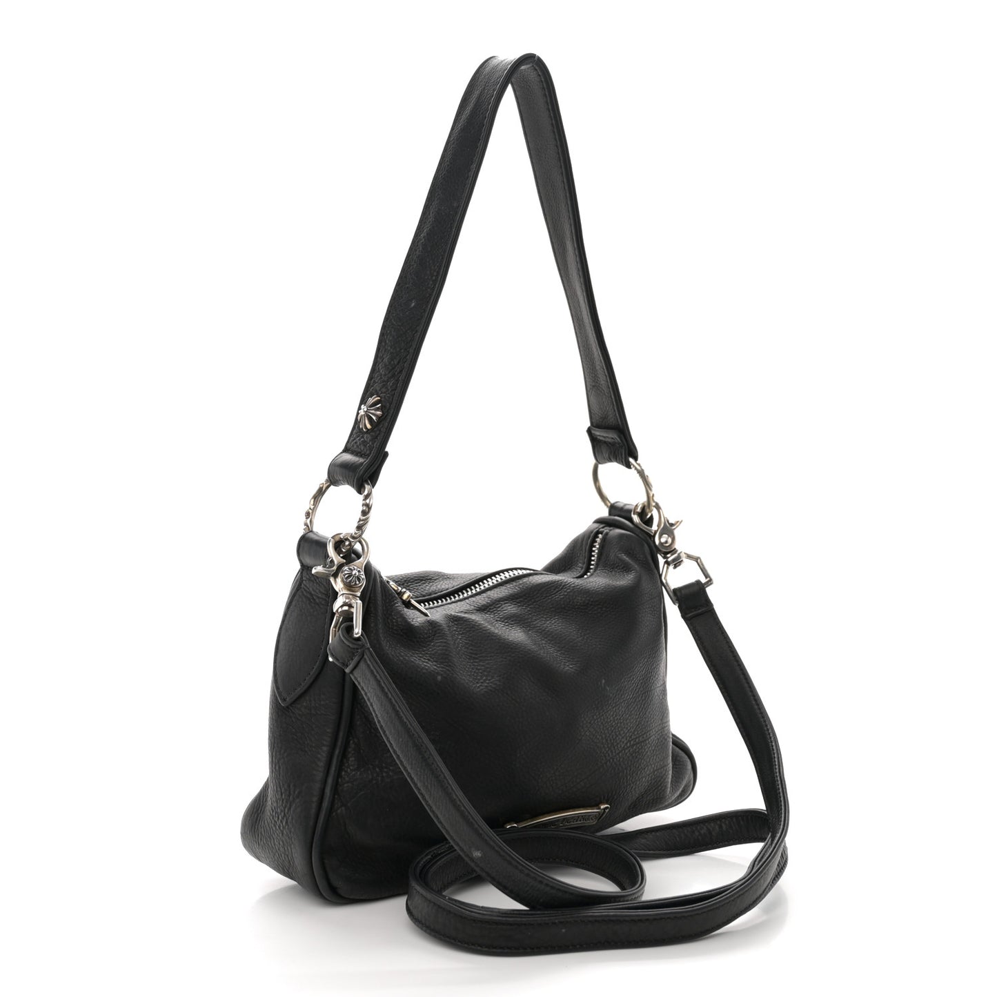 Grained Calfskin Chicken Nugget Bag Black