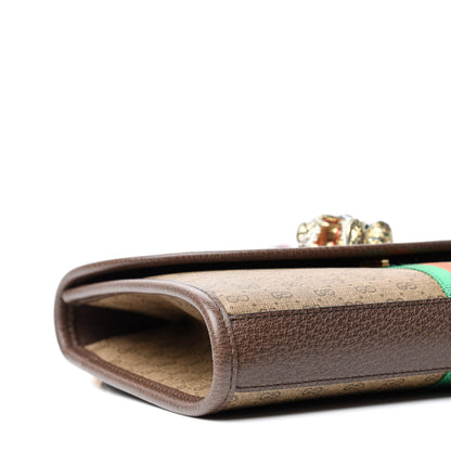 Gucci Mini Vintage GG Supreme Monogram Web Small Rajah Slim Flap Shoulder Bag Beige New Acero 9 of 10