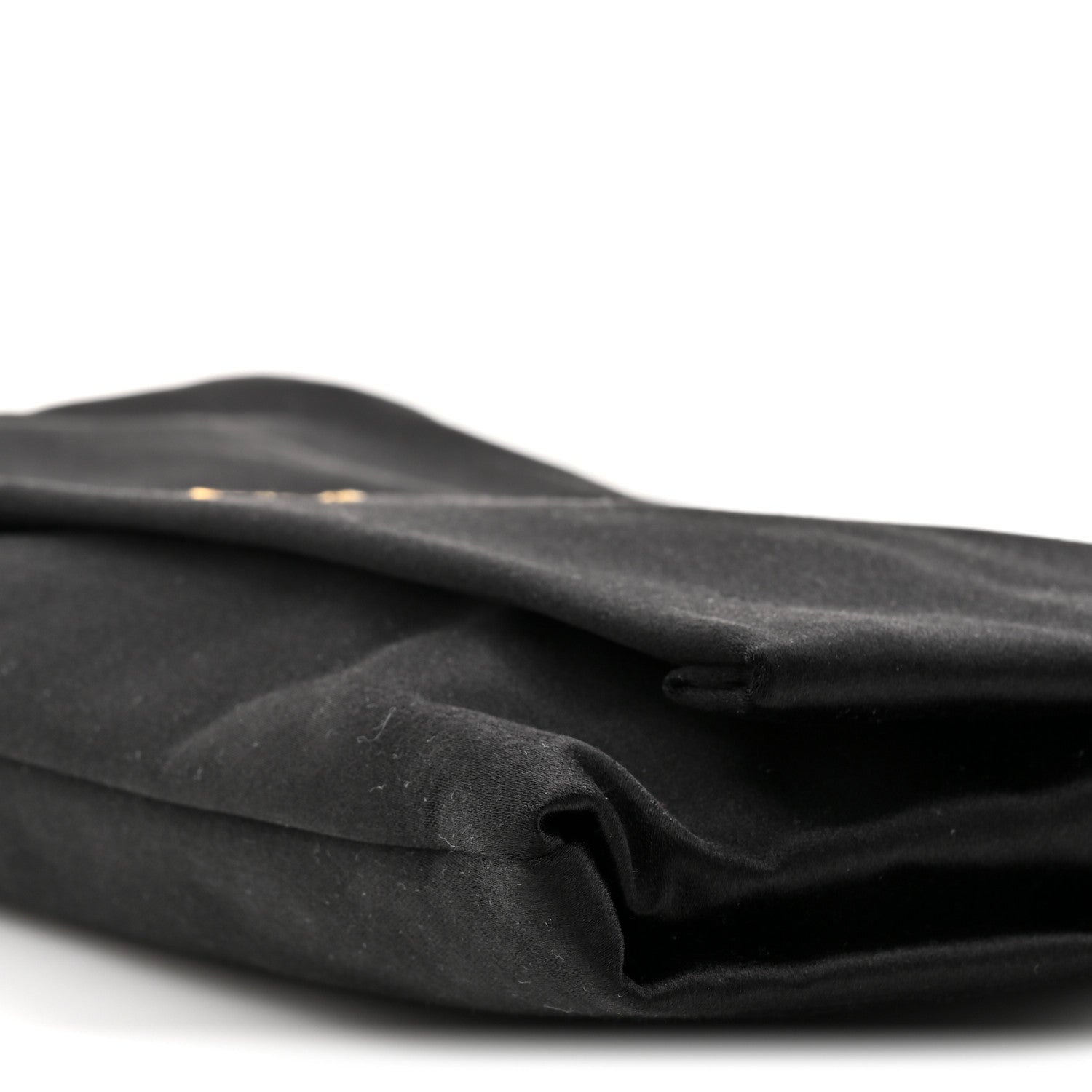 Prada Satin Pochette Bag Black 8 of 9