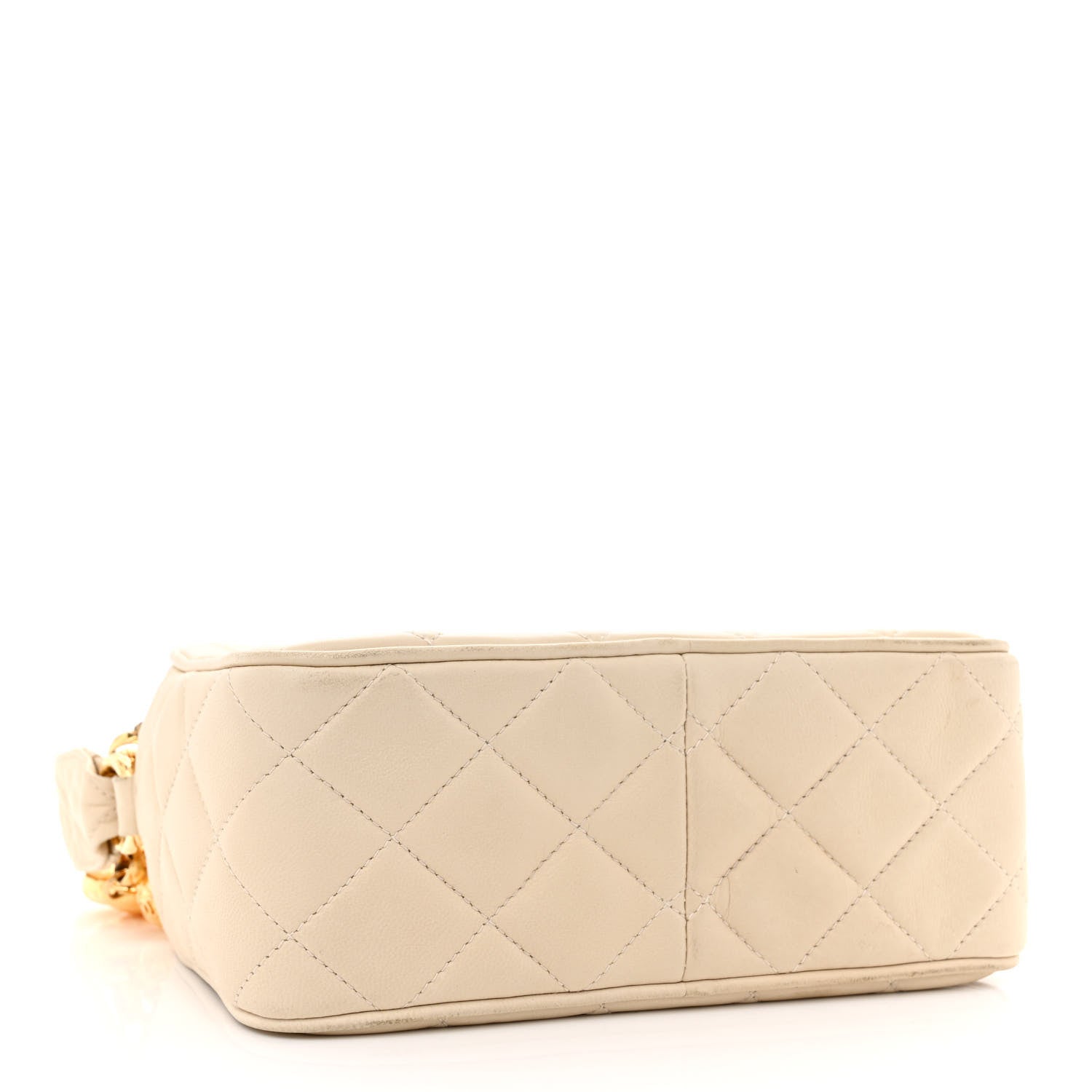 Chanel Lambskin Quilted CC Camera Case Beige 4 of 16