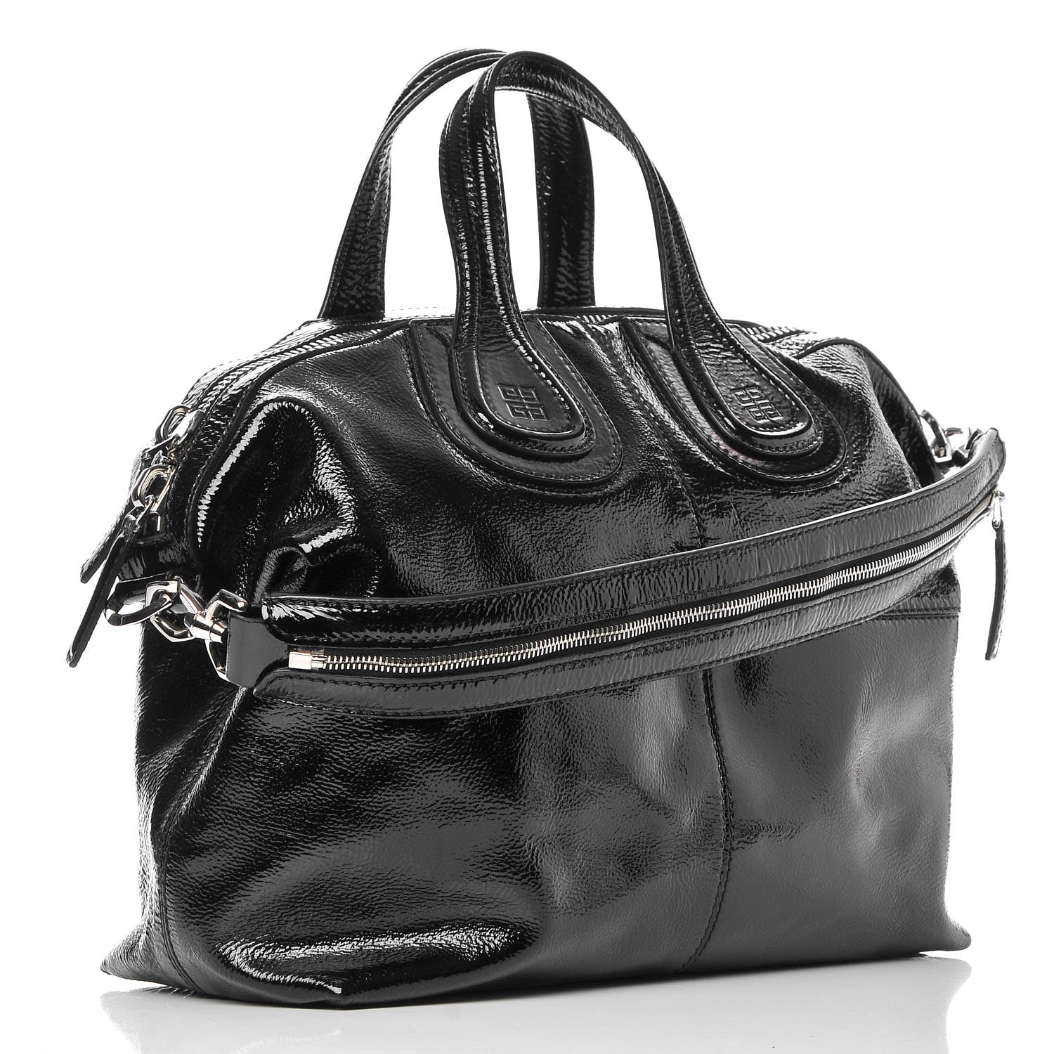 Givenchy Crinkled Patent Medium Nightingale Black 3 of 7