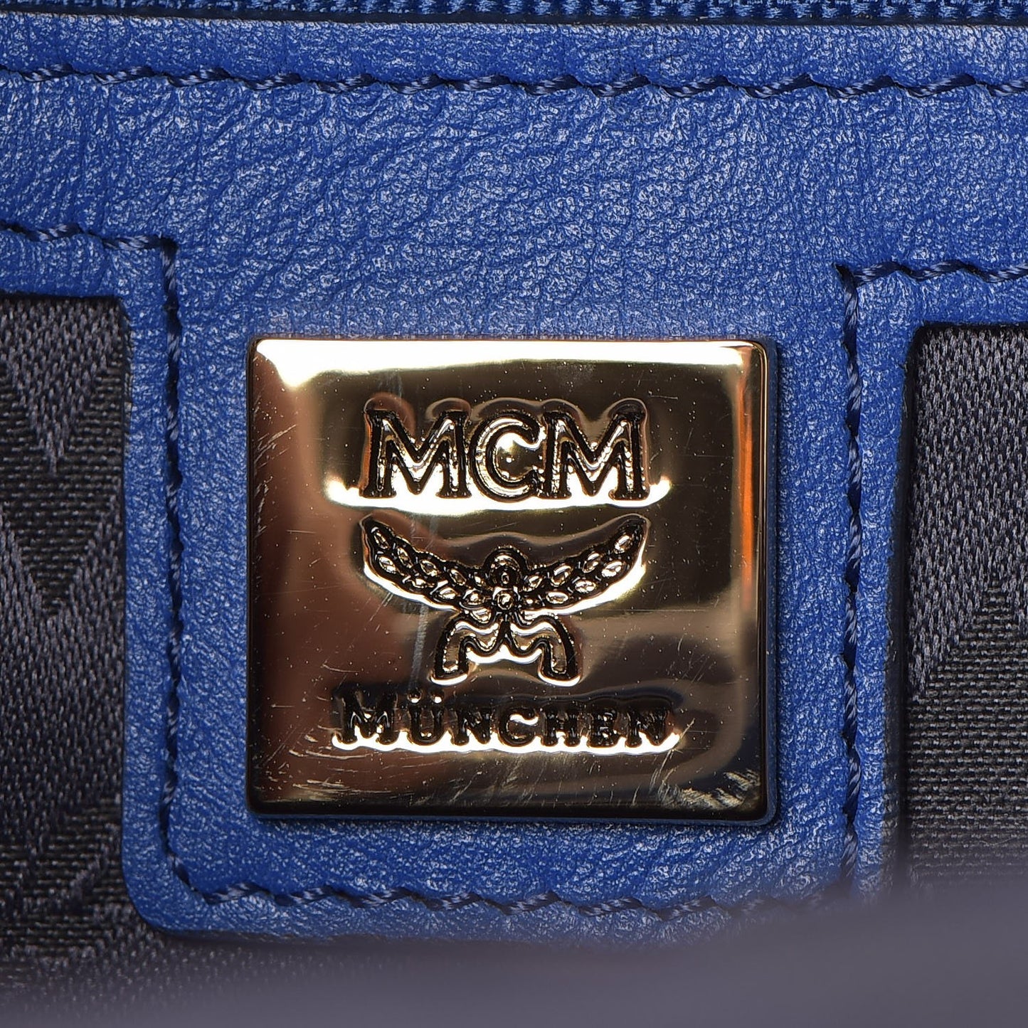 Visetos Studded Medium Stark Backpack White Blue