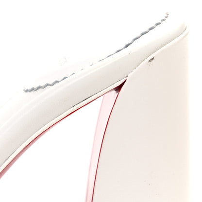 Christian Louboutin Nappa Jane 85 Mule Sandal Pumps 38 White 10 of 10