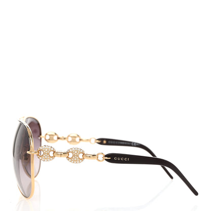 Gucci Crystal Aviator Sunglasses GG 4230/S Aubergine 4 of 8