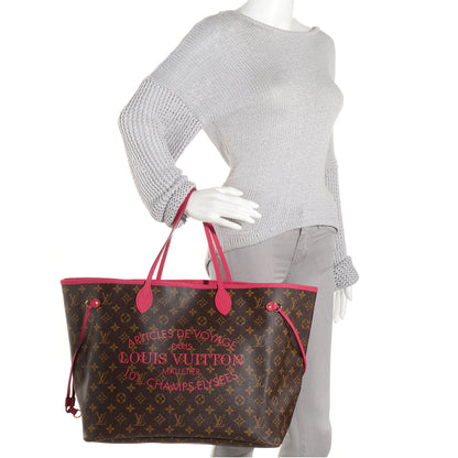 Louis Vuitton Monogram Articles de Voyage Ikat Neverfull GM Rose Indien 2 of 7
