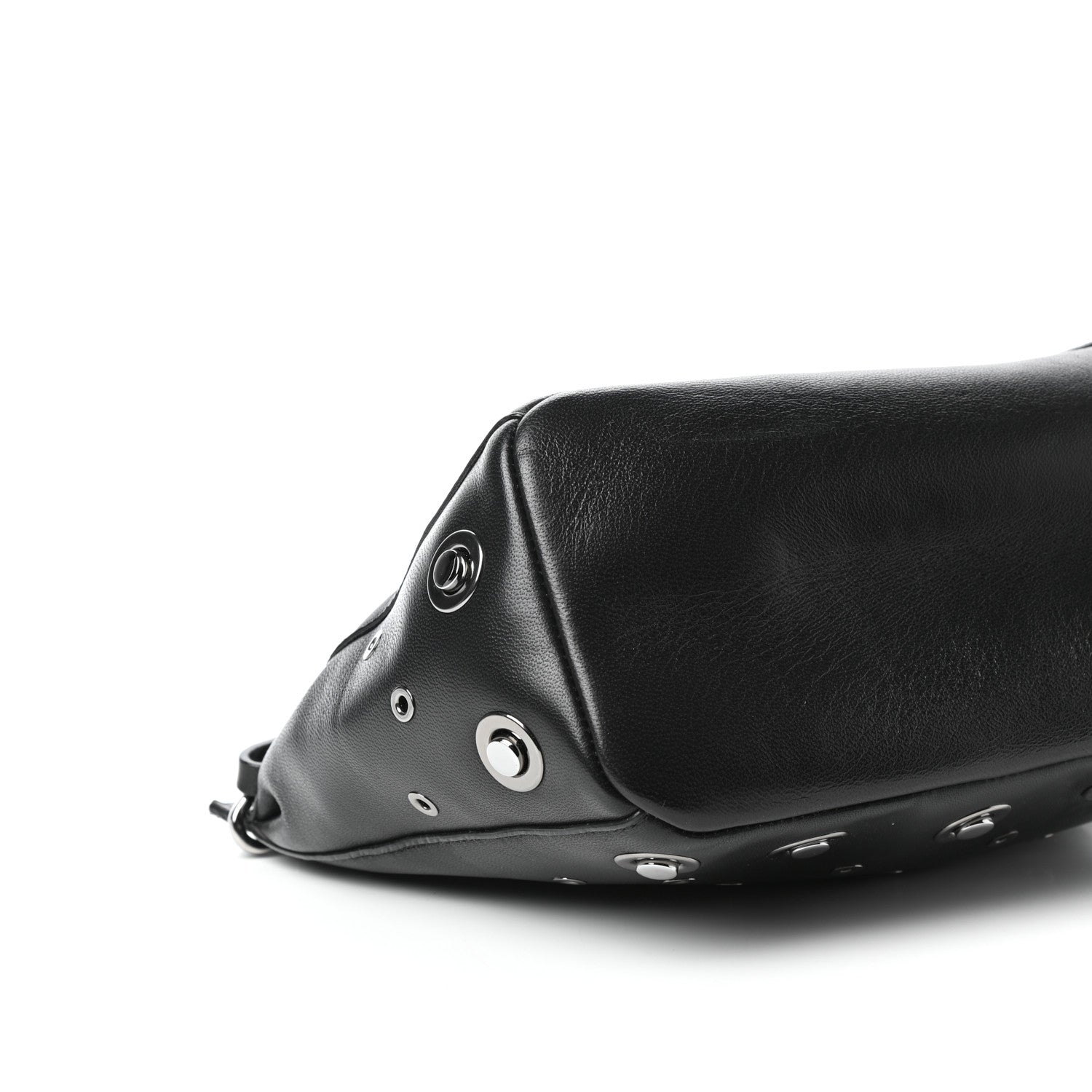 Jimmy Choo Nappa Grommet Mini Raven Hobo Black 8 of 9