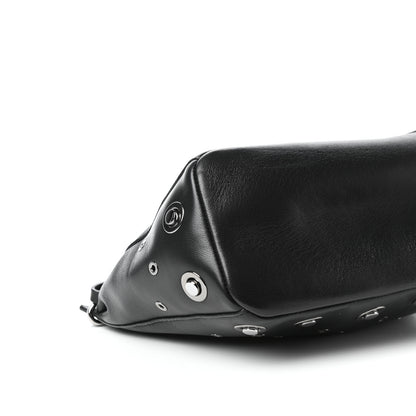 Jimmy Choo Nappa Grommet Mini Raven Hobo Black 8 of 9
