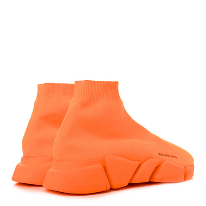 Balenciaga Technical 3D Recycled Knit Mens Speed 2.0 Sneakers 44 Monocolor Orange Fluo 4 of 8