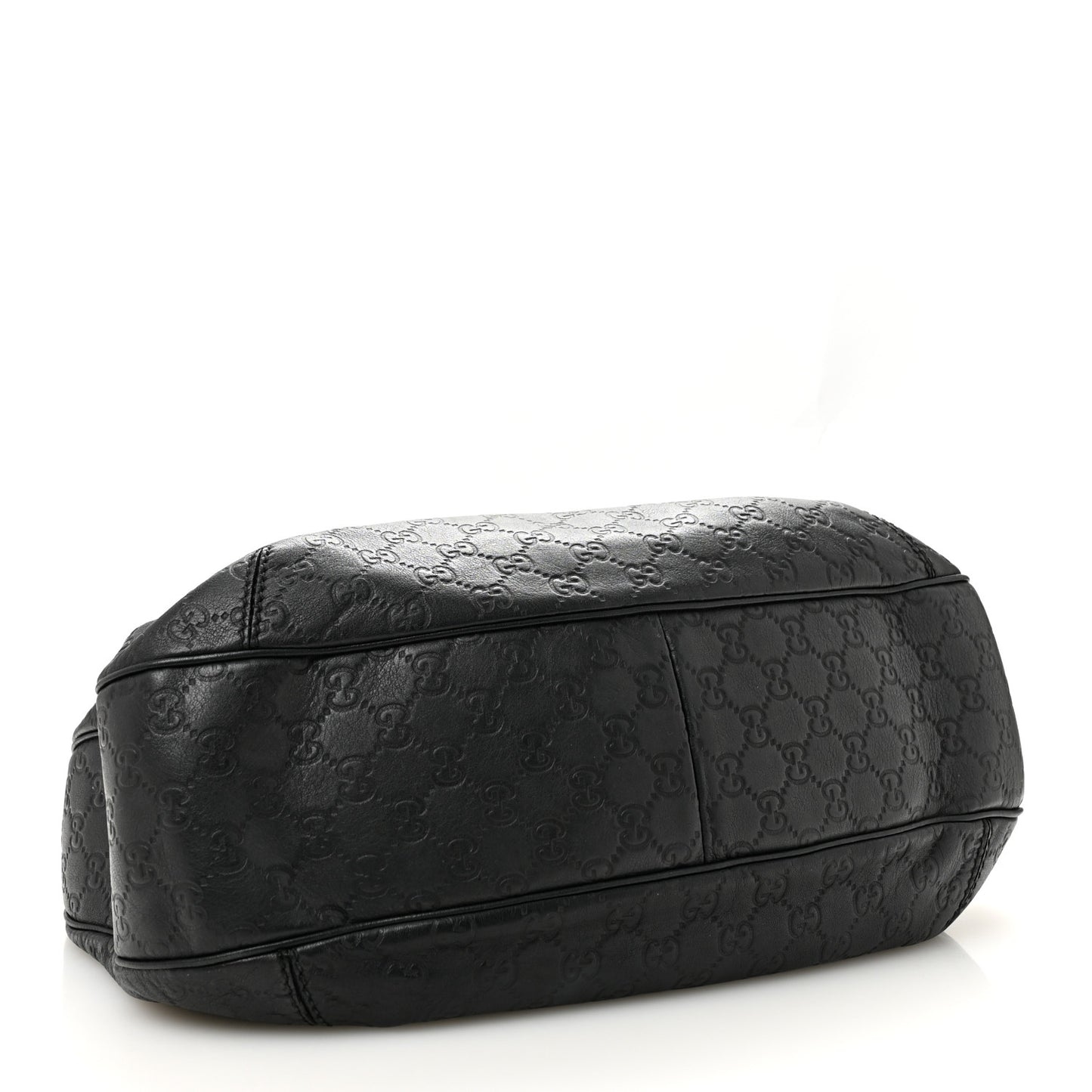Guccissima Large New Ladies Web Hobo Black